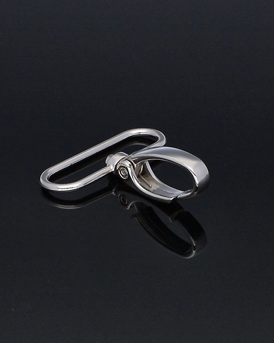 KARABINERHAKEN RF-850 38 MM  NICKEL  100 ST.