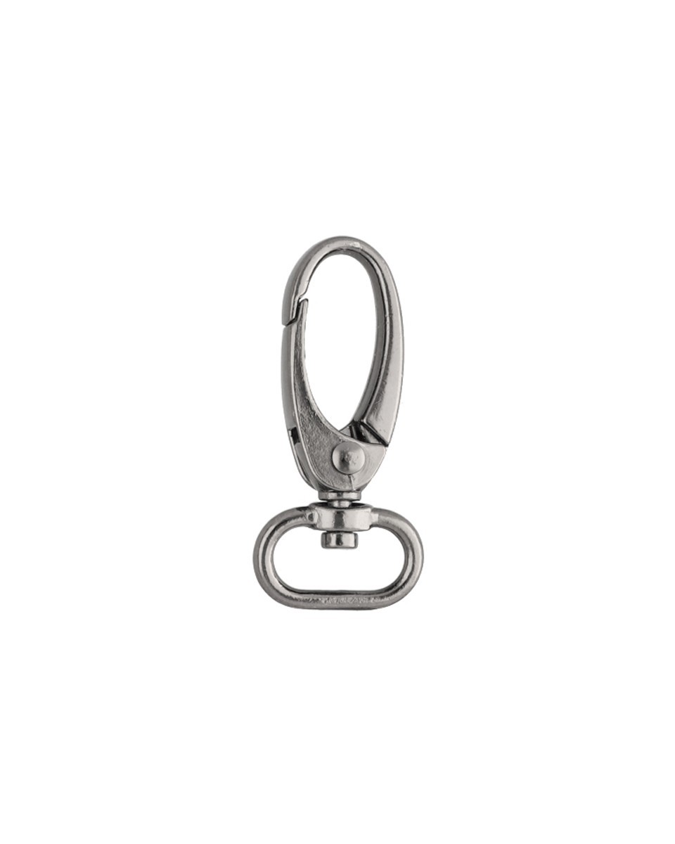 Karabińczyk metalowy 15 mm 0037 krab czarny nikiel