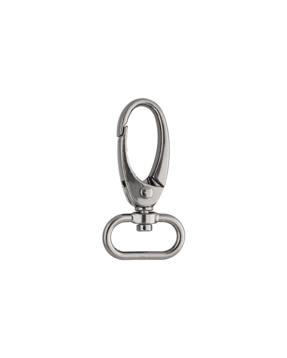 Karabińczyk metalowy 20 mm 0037 krab czarny nikiel