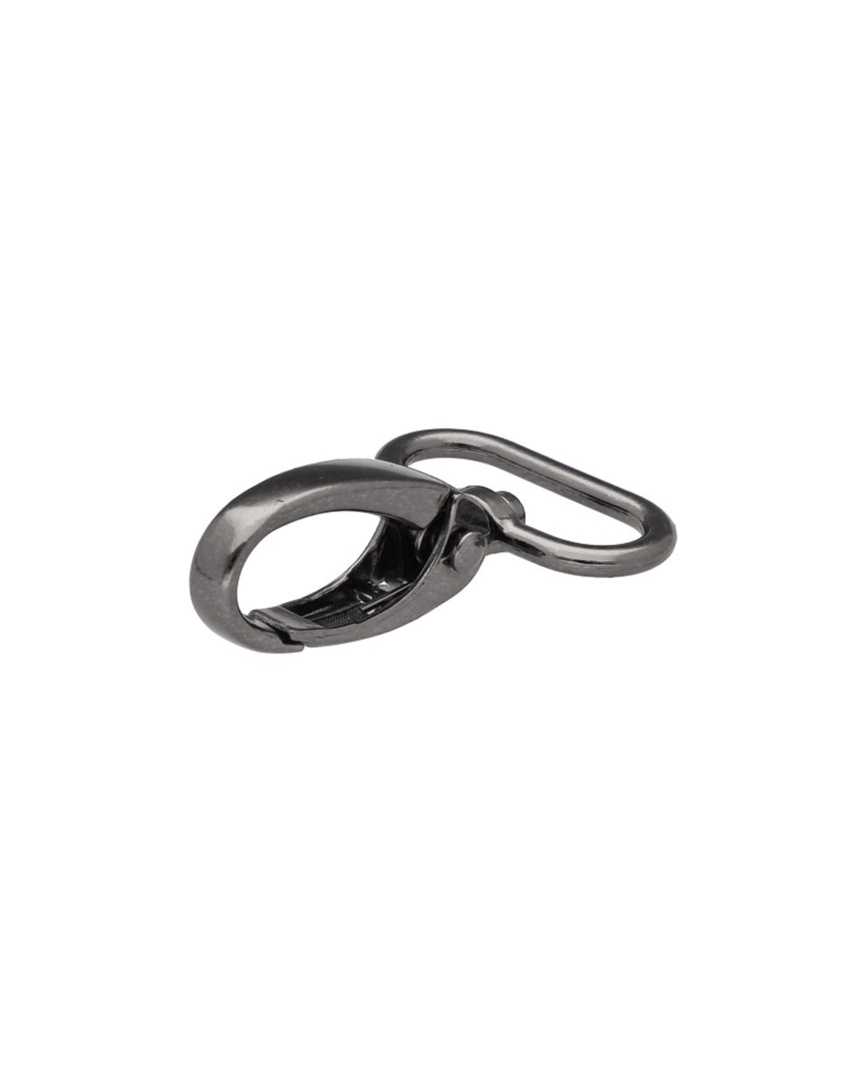 METAL SNAP HOOK 25 MM BLACK NICKEL 1    PCS
