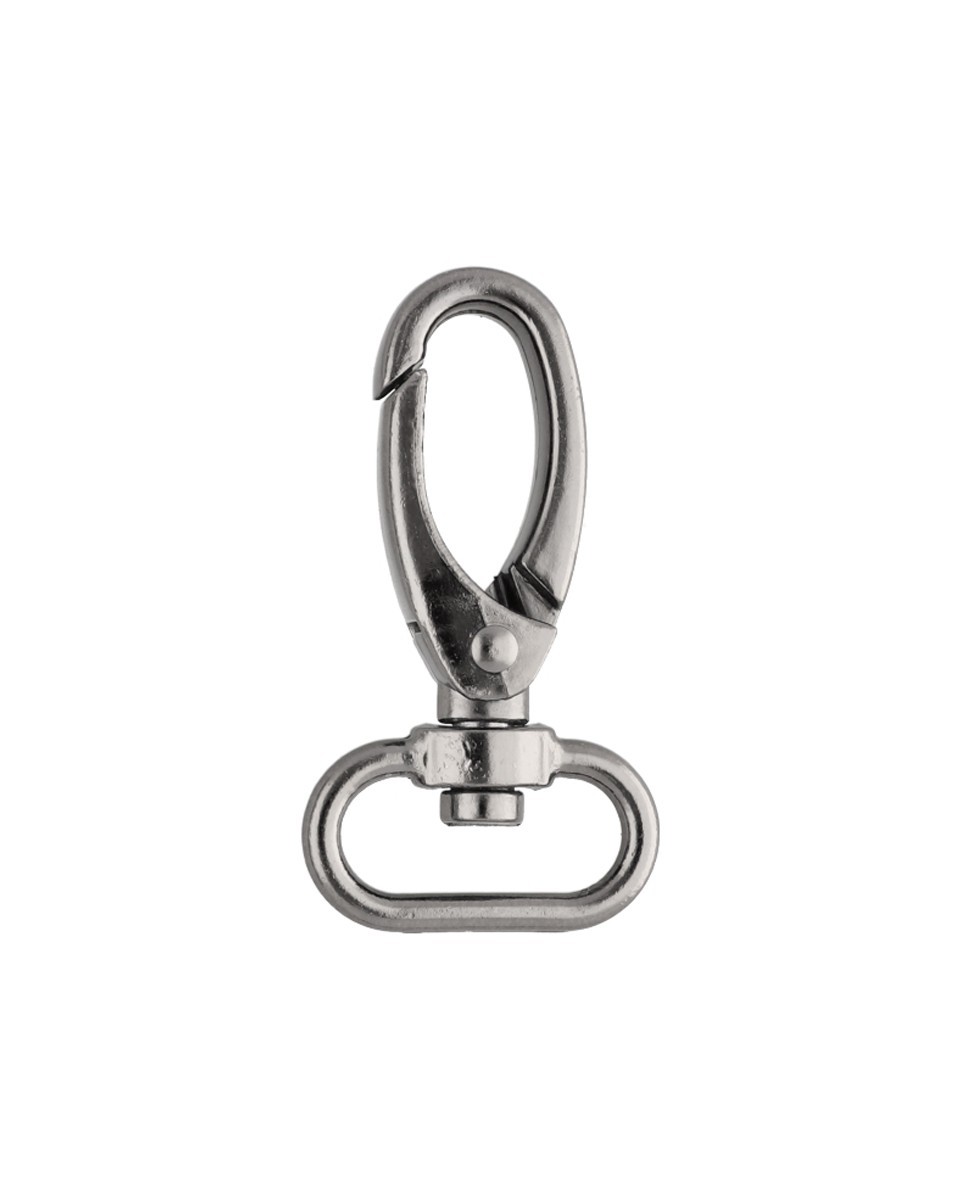 Karabińczyk metalowy 25 mm 0325-0152 krab czarny nikiel