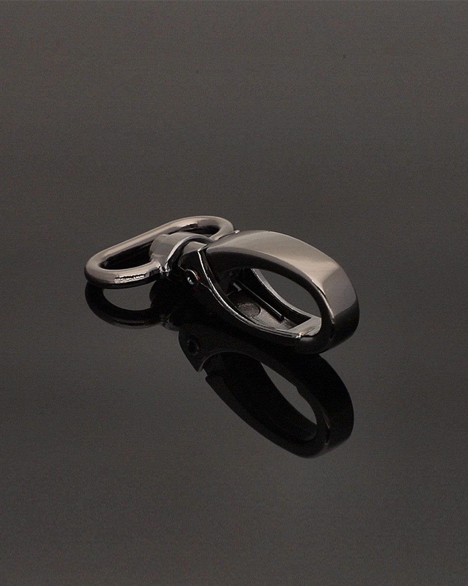 KARABINERHAKEN 25 MM SCHWARZNICKEL 1 ST.