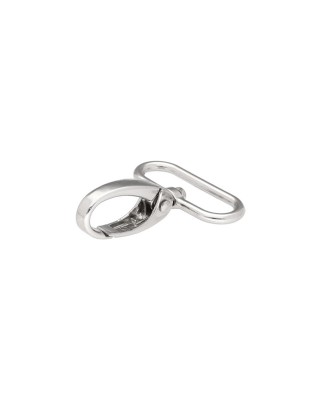 KARABINERHAKEN 32 MM 0037 NICKELGLANZ   ST.