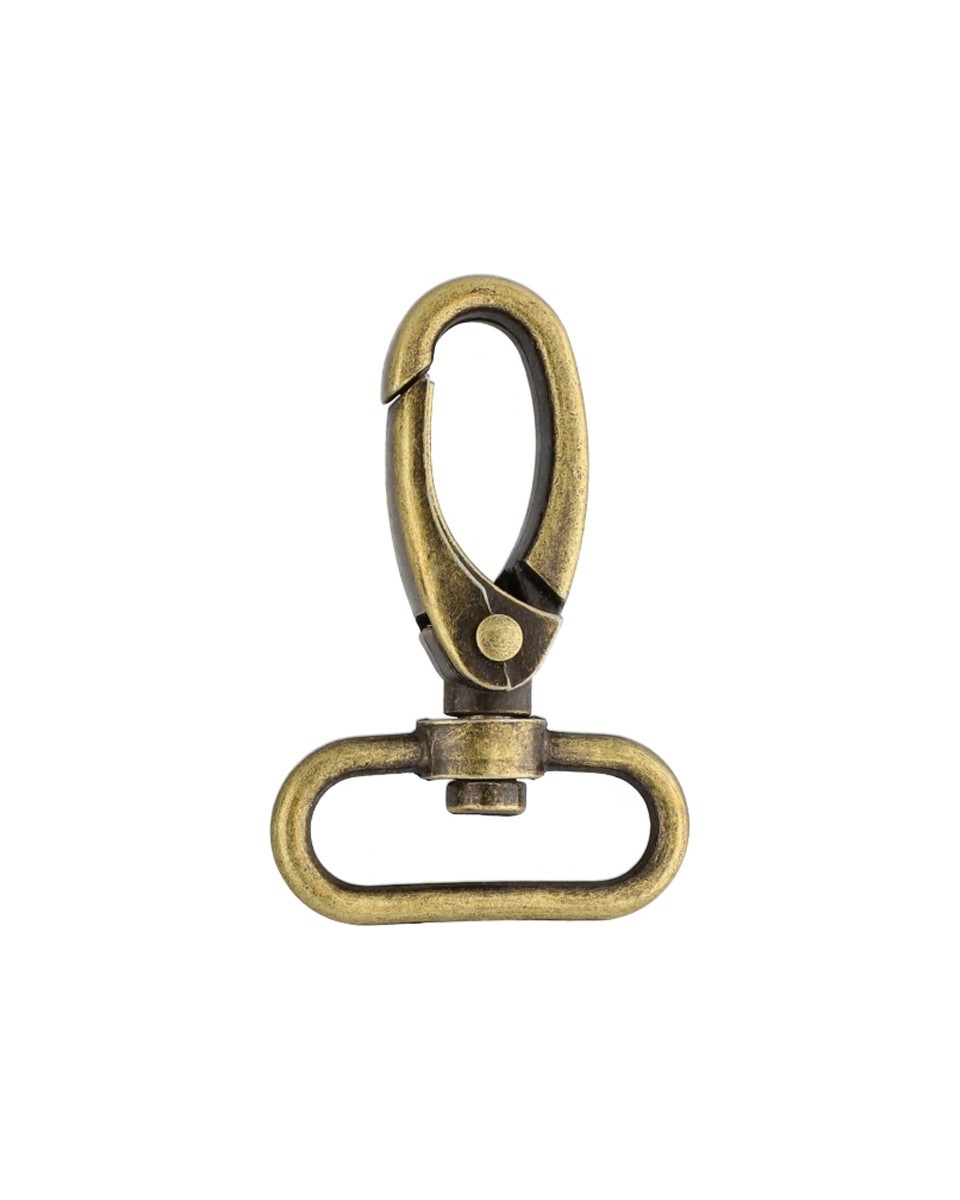 KARABINERHAKEN 0325-0152 32 MM ALTGOLD 1    ST.