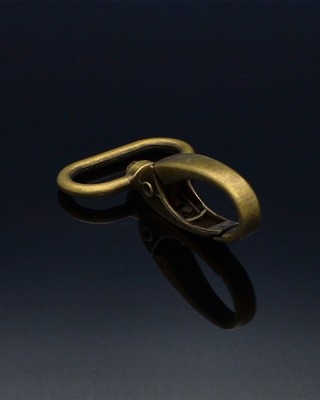 KARABINERHAKEN 0325-0152 32 MM ALTGOLD 1    ST.