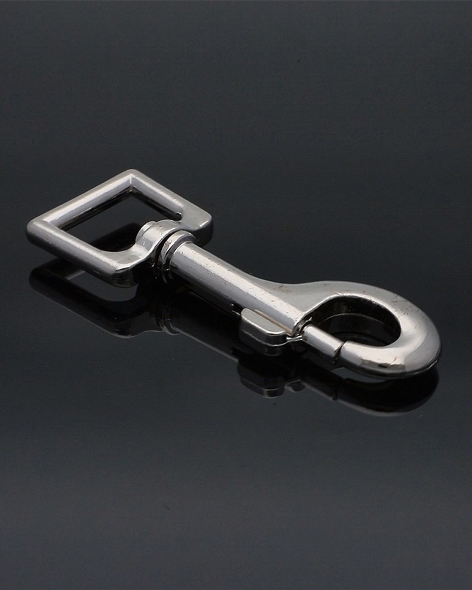 METAL SNAP HOOK 26 MM  BENJAMIN NICKEL 1 PCS