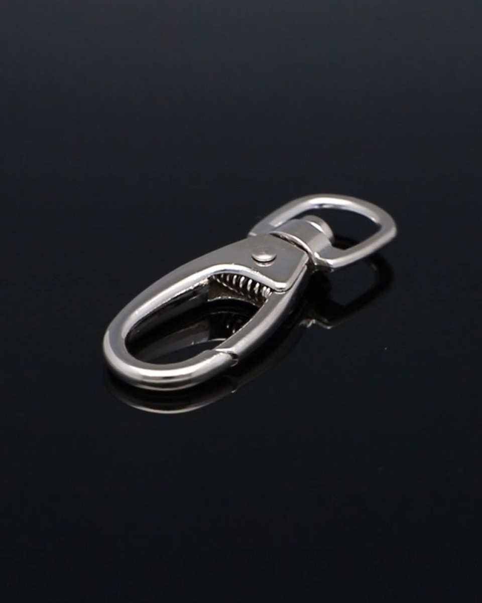KARABINERHAKEN 15 MM NICKEL 1  ST.