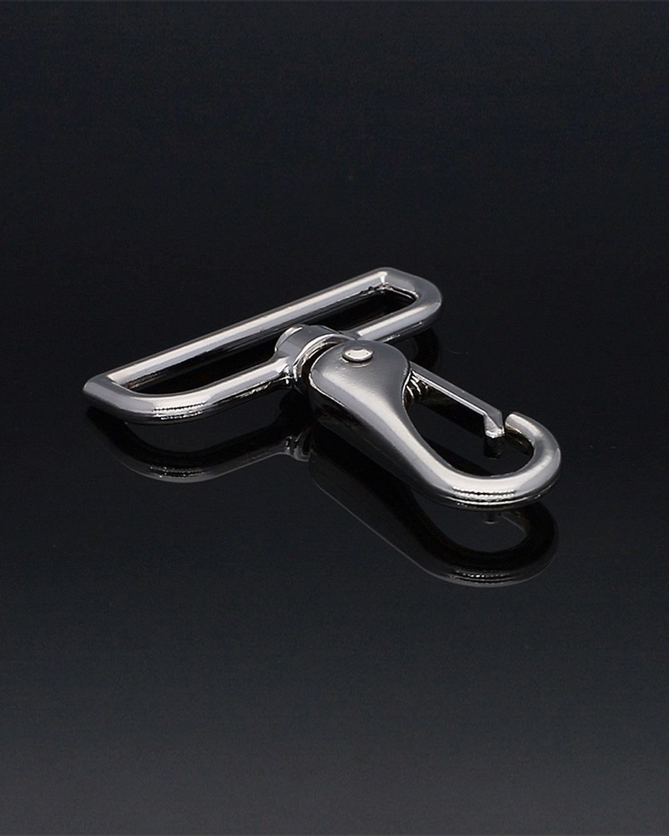KARABINERHAKEN&nbsp50 MM DOMINIK  NICKEL 1 ST.