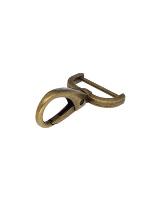 KARABINERHAKEN 25 MM  MAURYCY  ALTGOLD 1   ST.