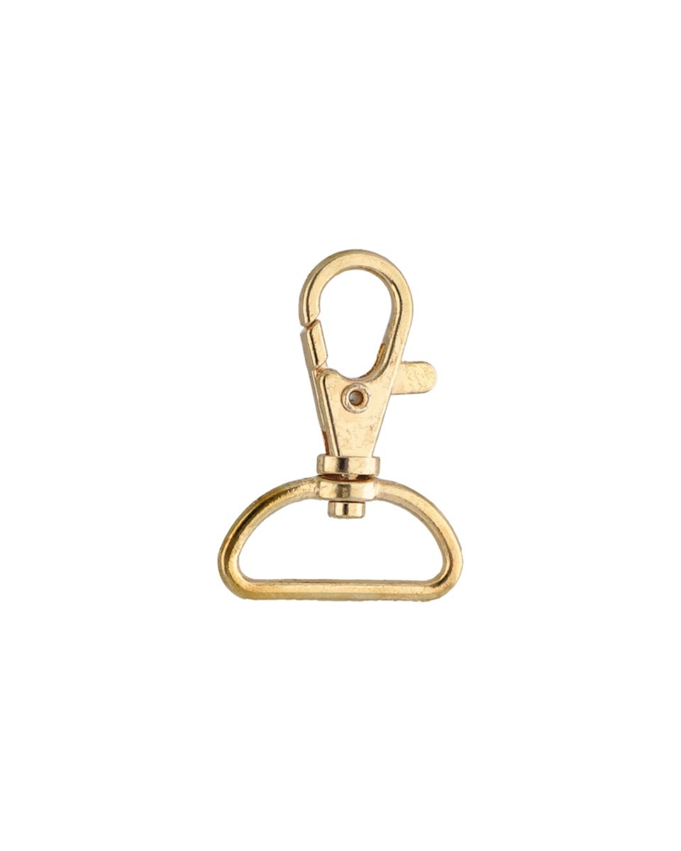KARABINERHAKEN 25 MM  GOLD   100 ST.