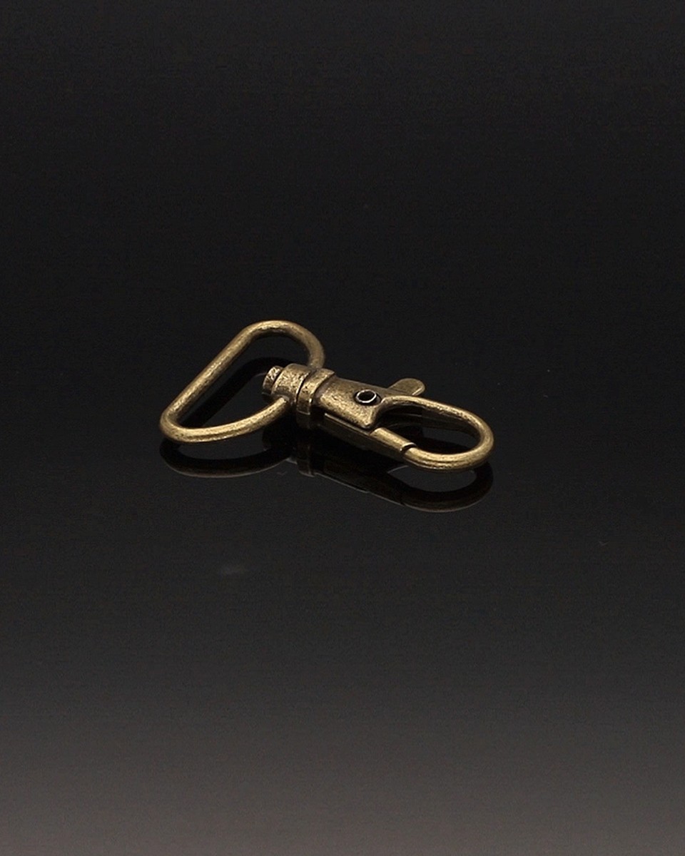 KARABINERHAKEN&nbsp25 MM ALTGOLD 100 ST.