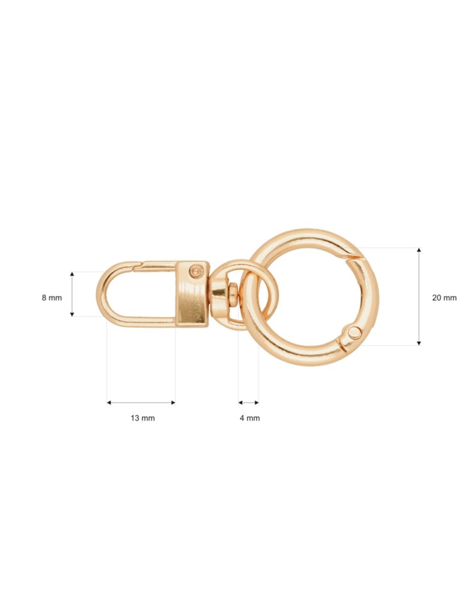 METALL-ANHÄNGER,      SCHLÜSSELANHÄNGER 411-372 LICHT GOLD