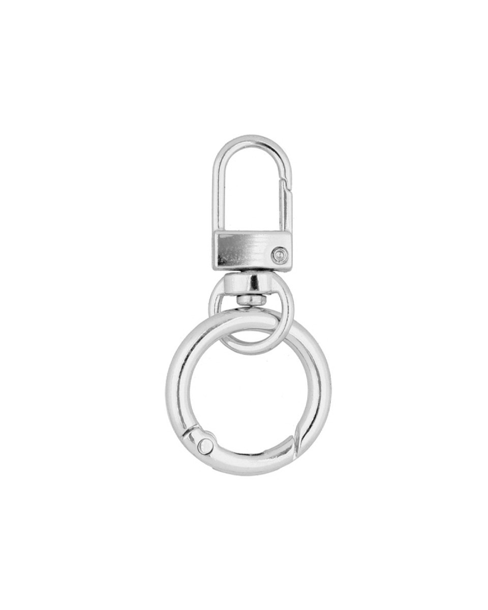 Zawieszka (brelok) metalowa do torebki 411-372 nikiel