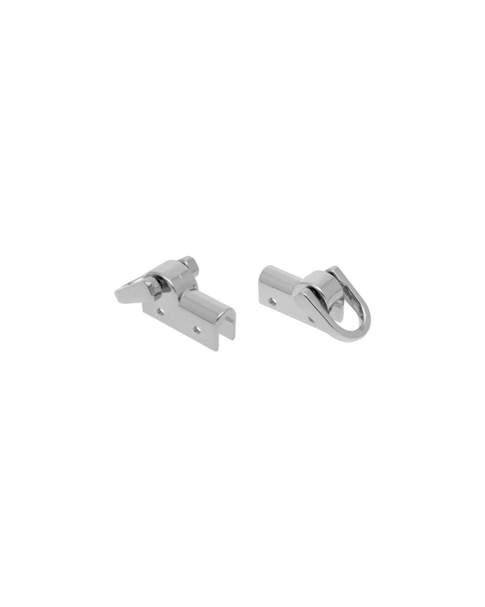 10 kompletów uchwytów metalowych 11 mm nikiel połysk