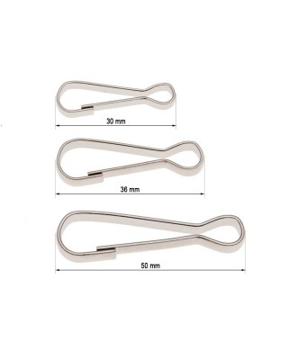 KARABINERHAKEN  6x30 MM RON NICKEL