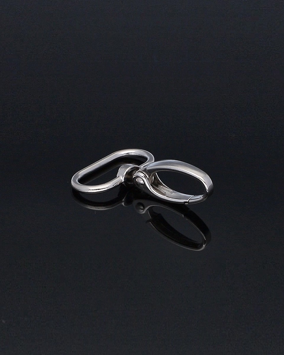 KARABINERHAKEN RF-850 25 MM  NICKEL    100 ST.