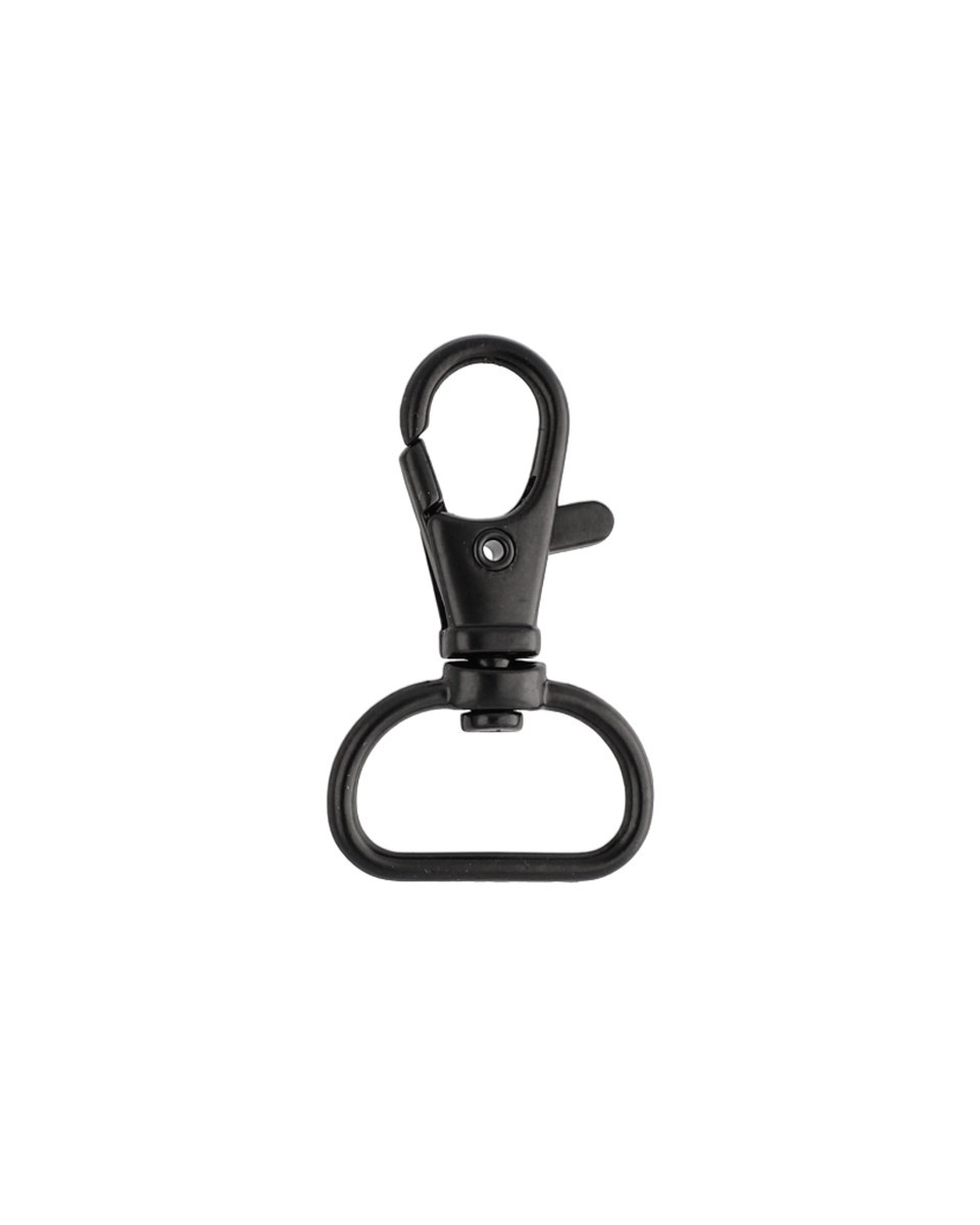 METAL  SNAP HOOK 20 MM BLACK MATT