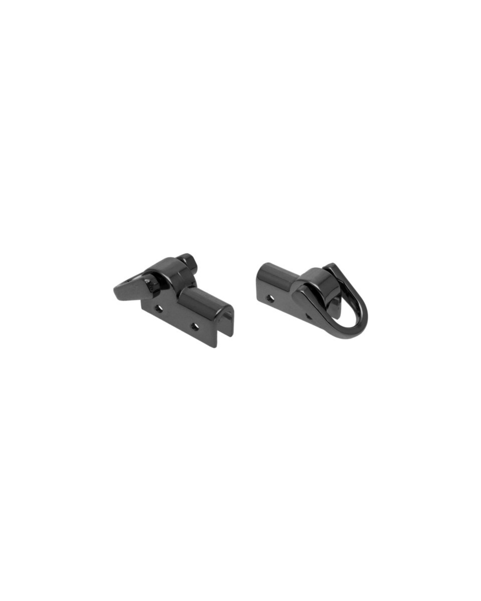 10 kompletów uchwytów metalowych 11 mm czarny nikiel połysk