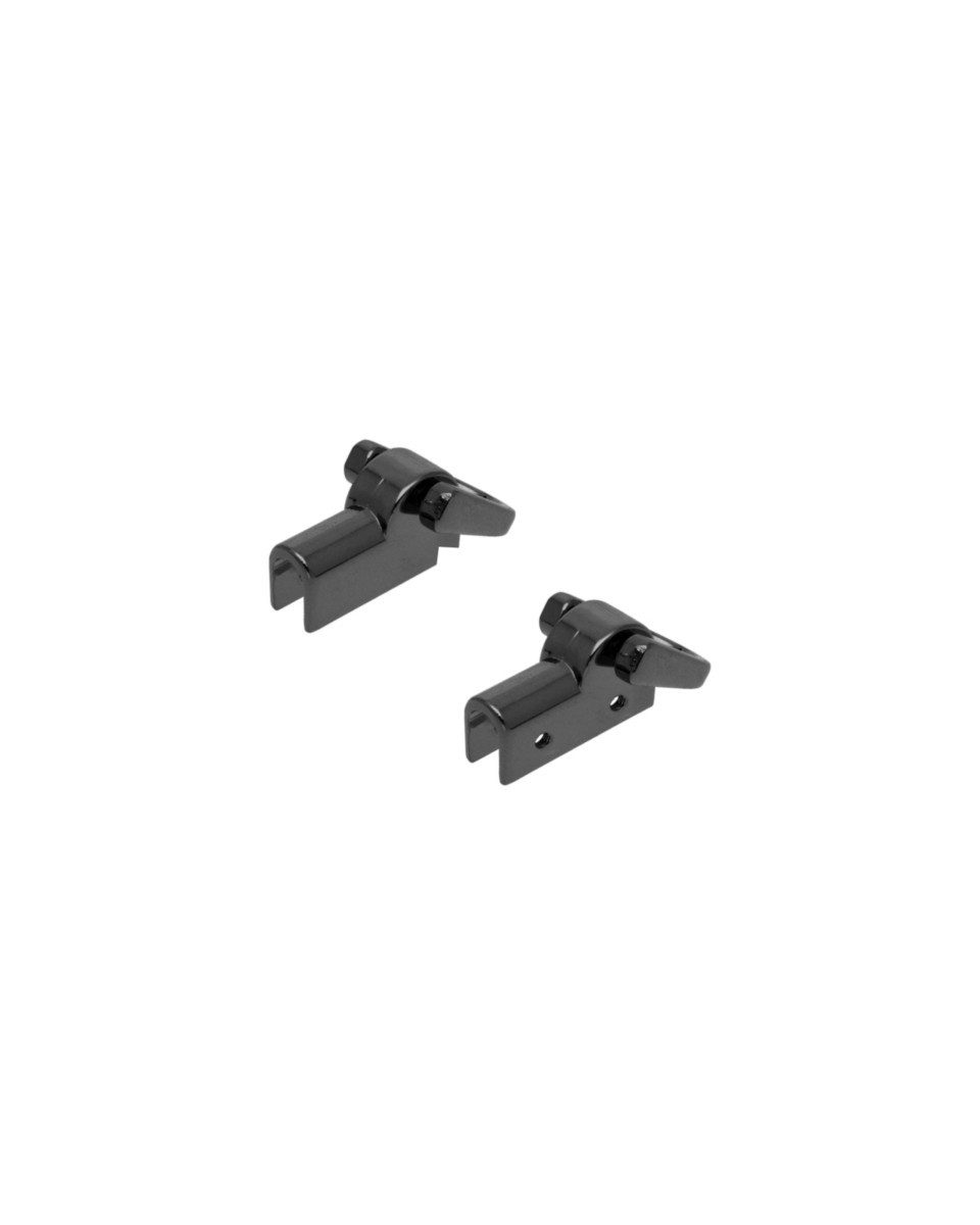 10 kompletów uchwytów metalowych 11 mm czarny nikiel połysk