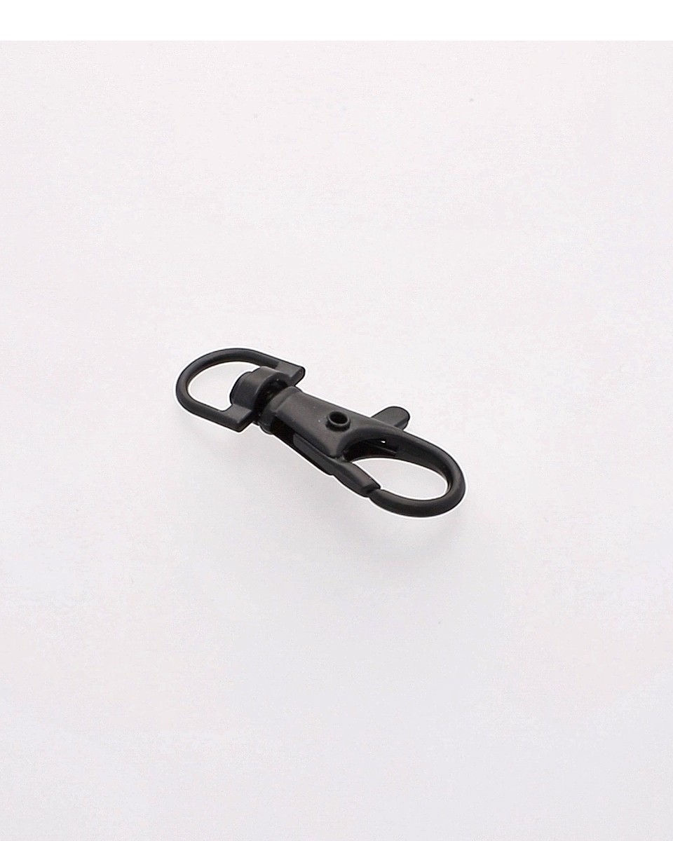 METAL  SNAP HOOK&nbsp9 MM BLACK MATT 100 PCS