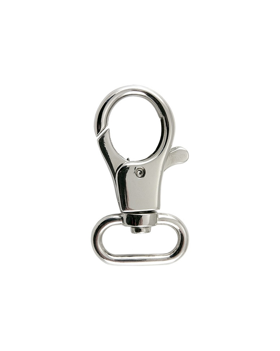 EXTRA SHINING METAL  SNAP  HOOK CTG 27 MM GLOSSY NICKEL 1 PCS