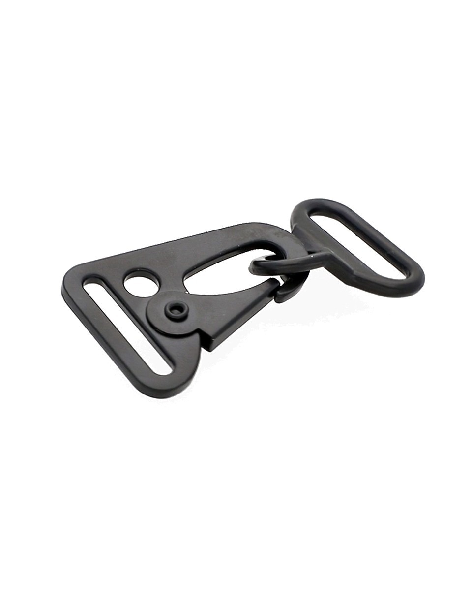 Karabińczyk metalowy 24 mm 0325-0198 czarny mat