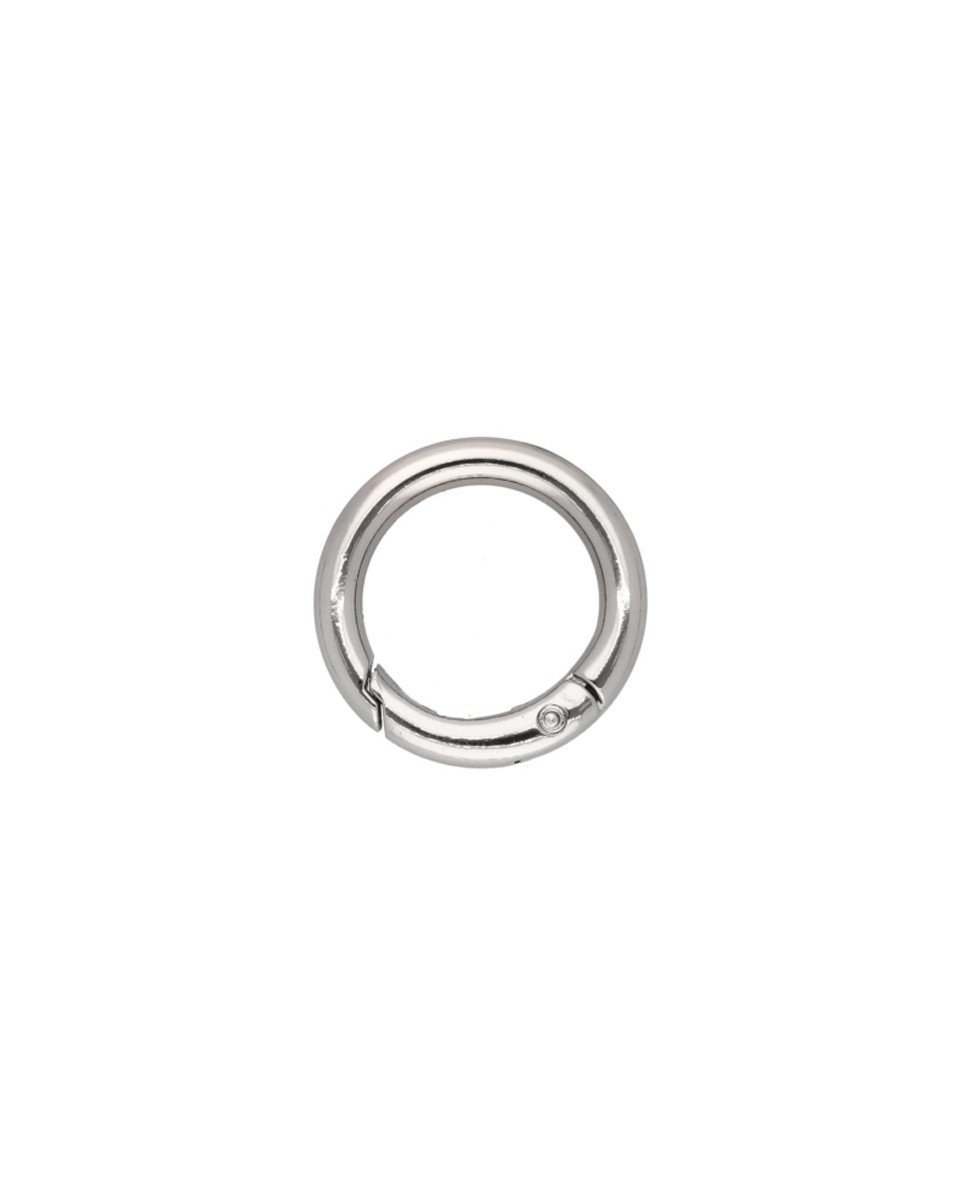 METAL   RING 20/4 MM  CARABINER NICKEL  WIRE