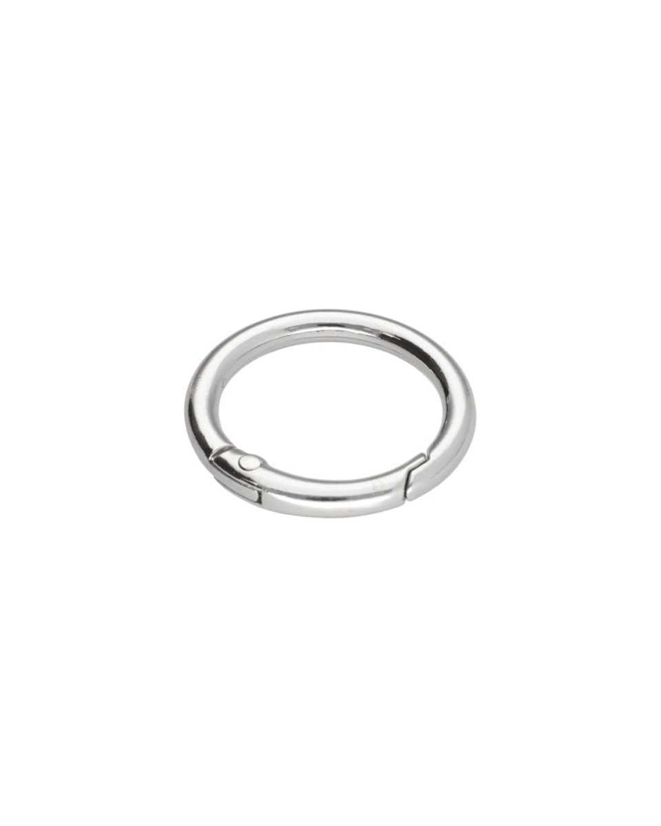 METAL RING   32/6 MM   CARABINER NICKEL WIRE 1 PCS