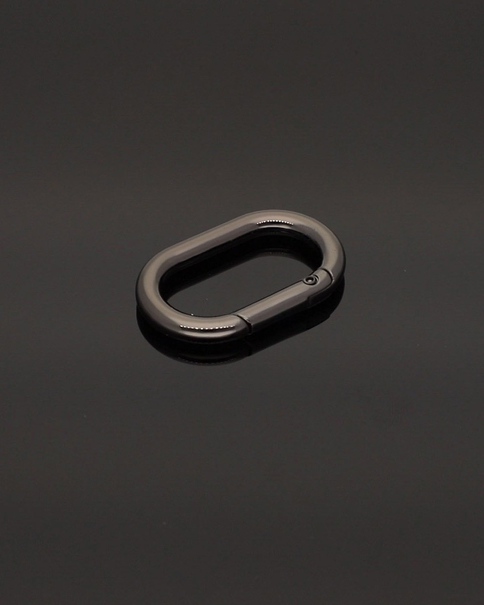 METALLRING  (OVAL) SCHÄKEL&nbsp 28/15/4,7 MM SCHÄKEL SCHWARZNICKEL    DRAHT