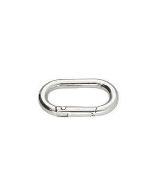 METAL RING (OVAL) 28,5/15/4,7 MM CARABINER NICKEL   WIRE
