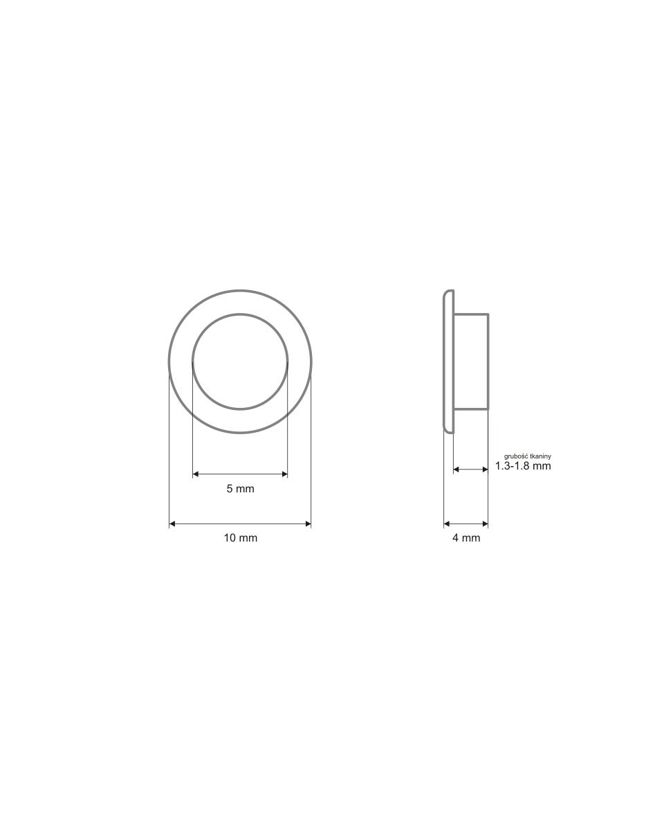 ÖSEAUS METALL MIT UNTERLEGSCHEIBE 5/10/4 MM MESSING 0,5   KG