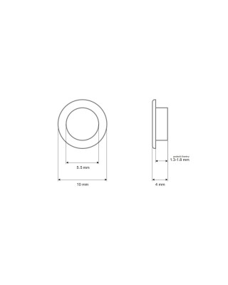 METAL EYELET  5,5/10/4 MM NICKEL 1 KG