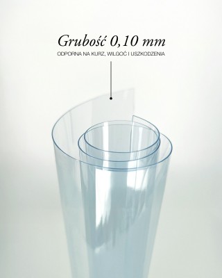 Phthalatfreie transparente PVC-Folie 0,10   mm