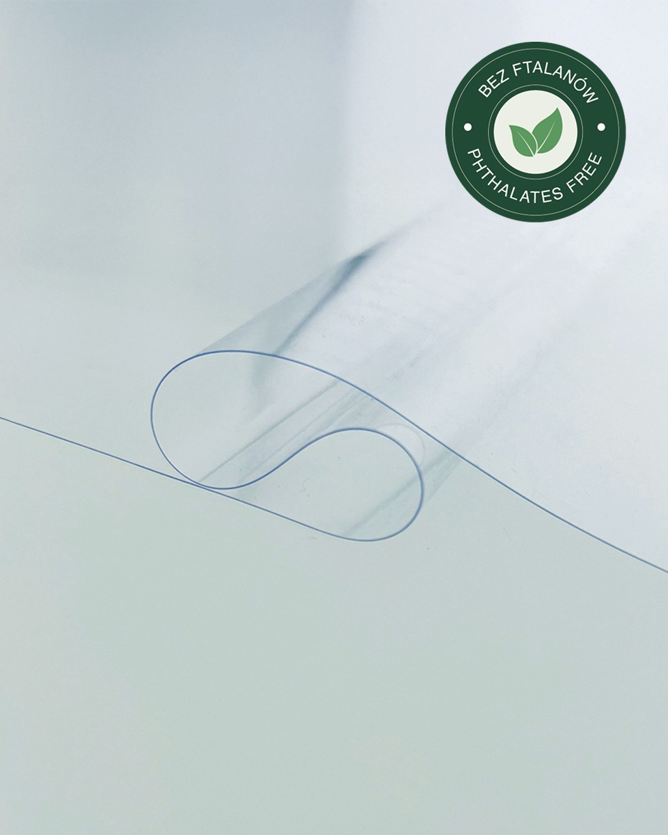 Phthalatfreie transparente PVC-Folie 0,20   mm