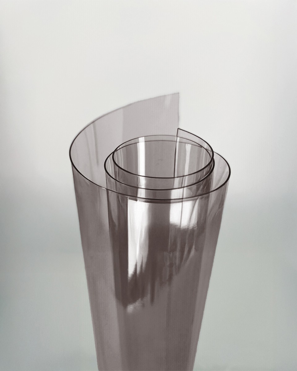 Technische transparente PVC-Folie Braun 0,50 mm