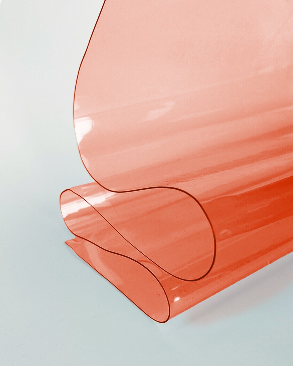 Technische transparente PVC-Folie Rot 0,50 mm Technische transparente PVC-Folie Rot 0,50 mm