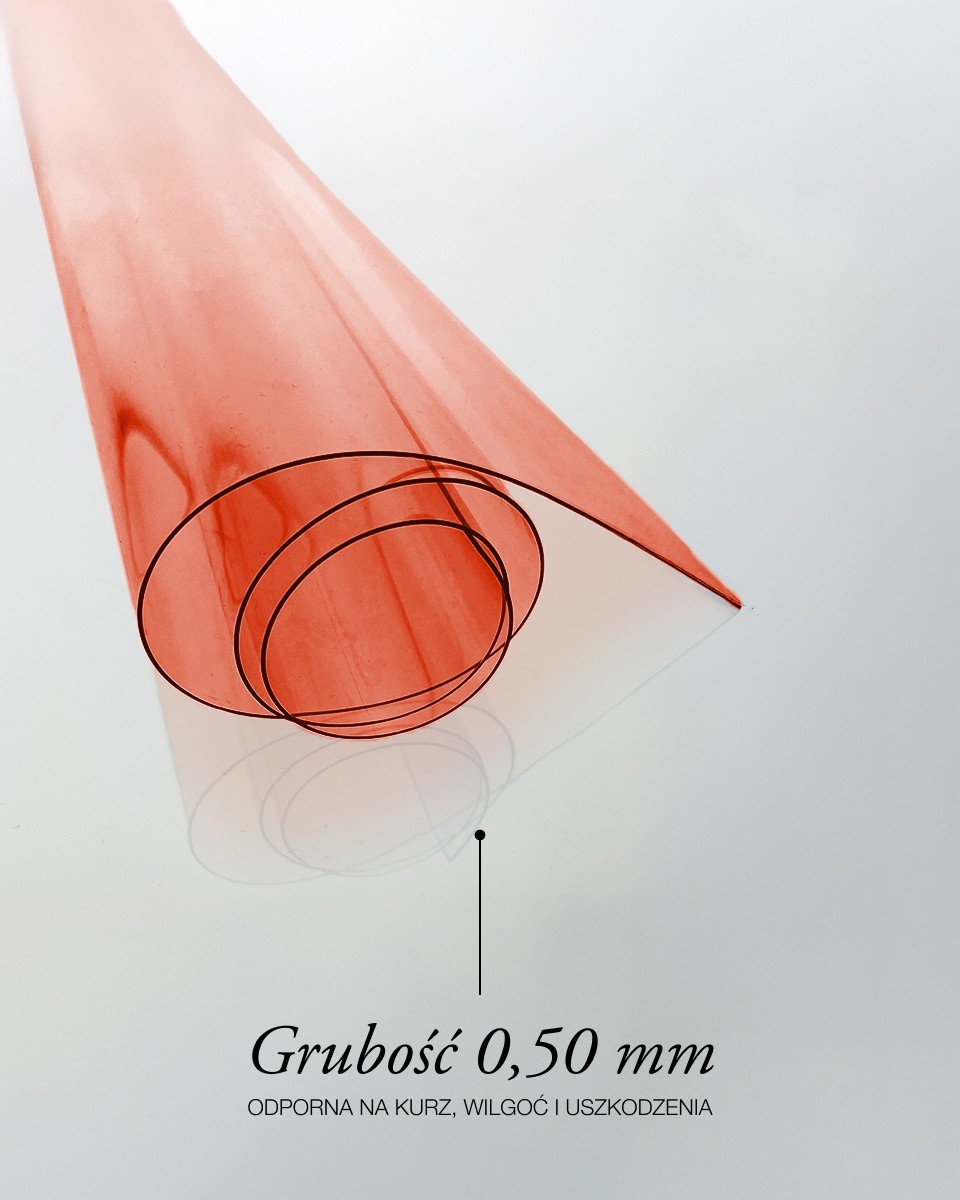 Technische transparente PVC-Folie Rot 0,50 mm Technische transparente PVC-Folie Rot 0,50 mm