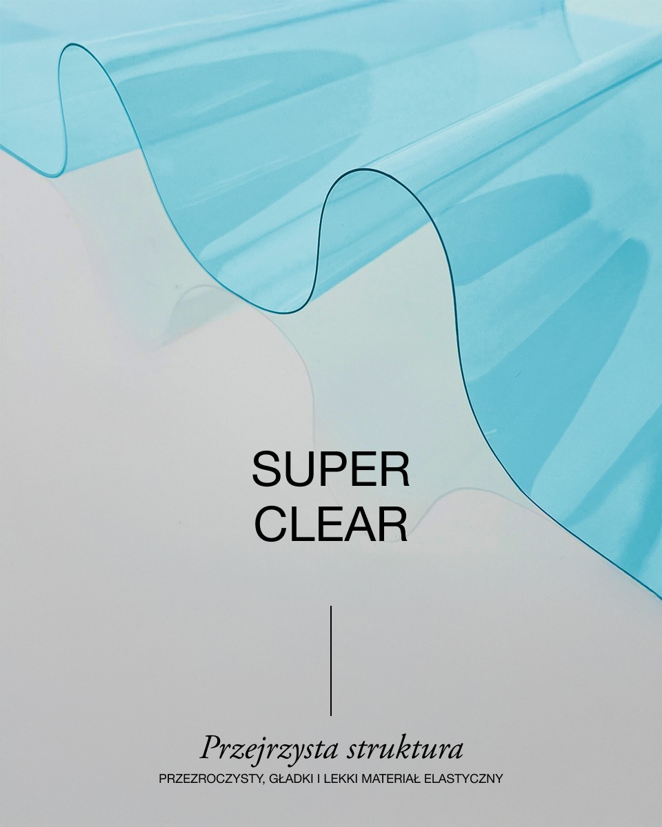 Technische transparente PVC-Folie Blau 0,50 mm