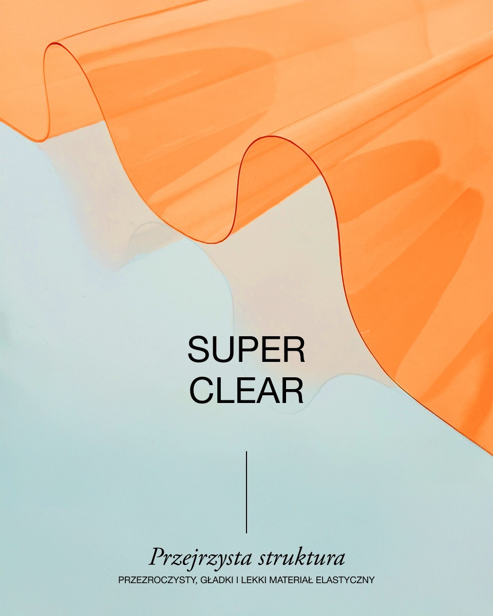 Technische transparente PVC-Folie Orange 0,50 mm
