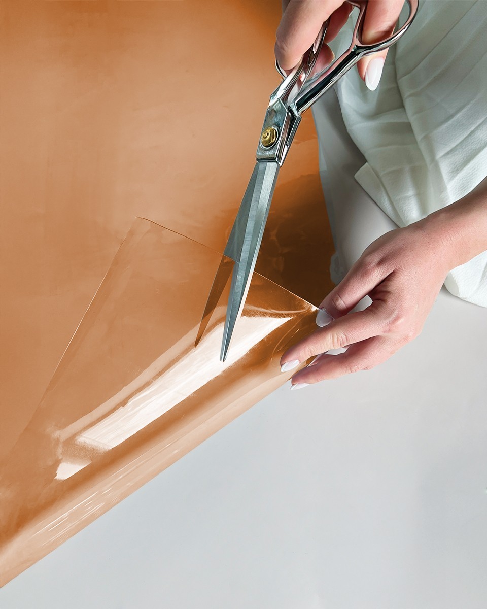 Technische transparente PVC-Folie Orange 0,50 mm