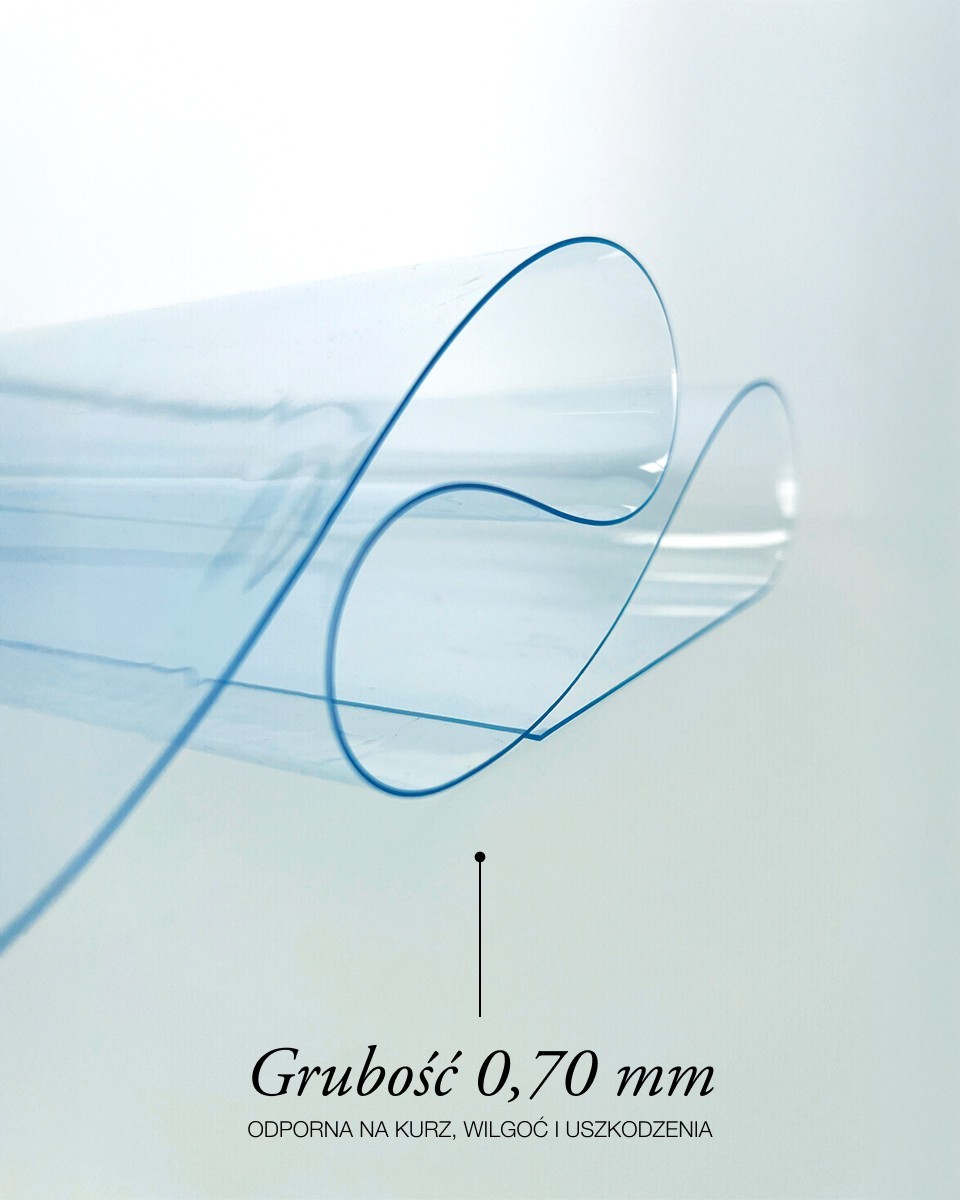 Прозрачная ПВХ-плёнка без фталатов 0,70  mm
