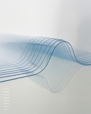 Phthalatfreie transparente PVC-Folie 0,70       mm