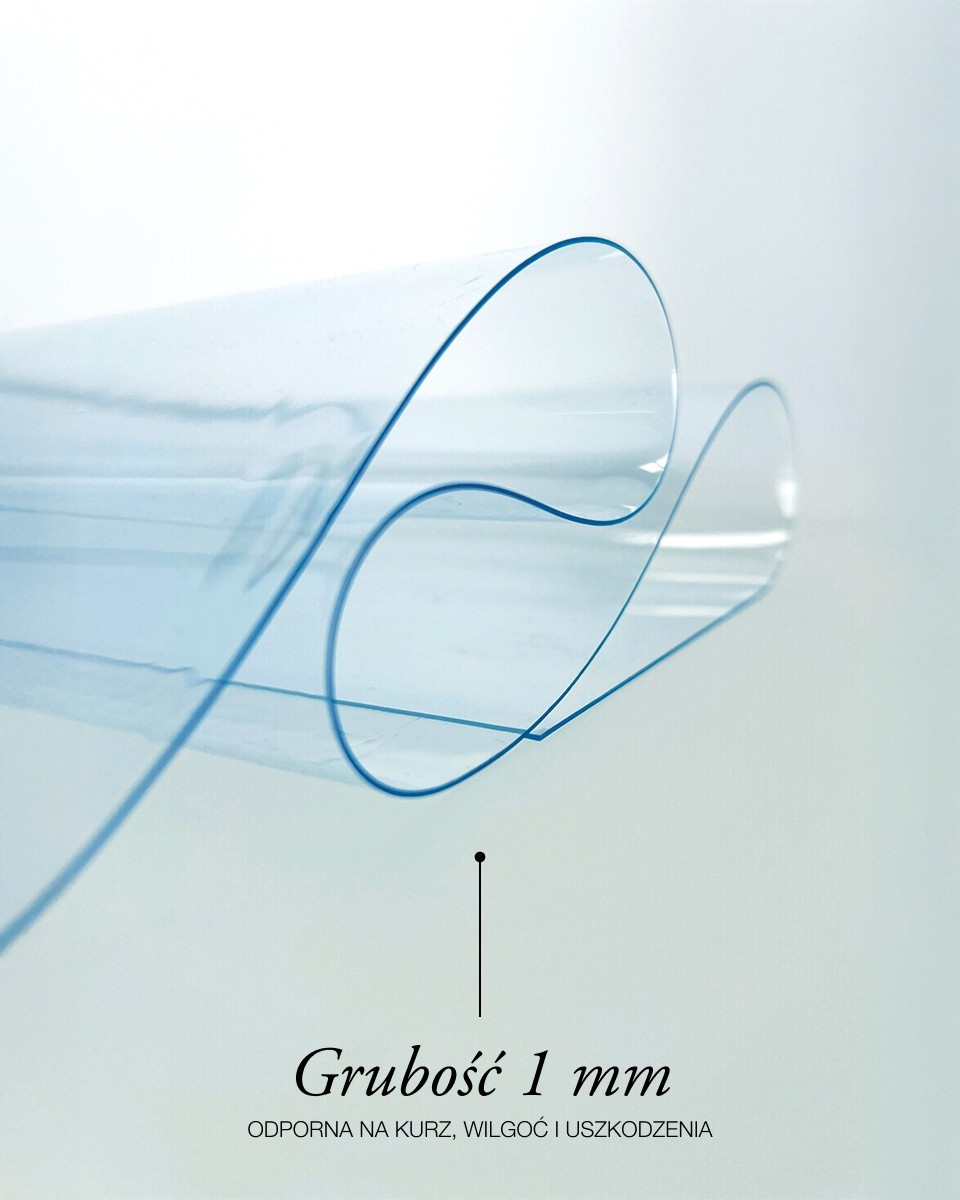 Technische transparente PVC-Folie 1,00 mm