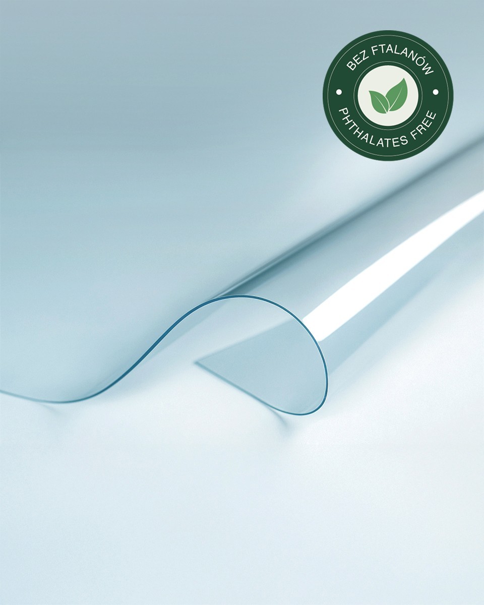 Průhledná bezftalátová PVC fólie 1,00    mm