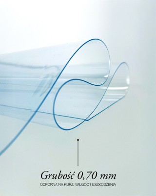 Phthalate-free  transparent PVC film 1,00       mm