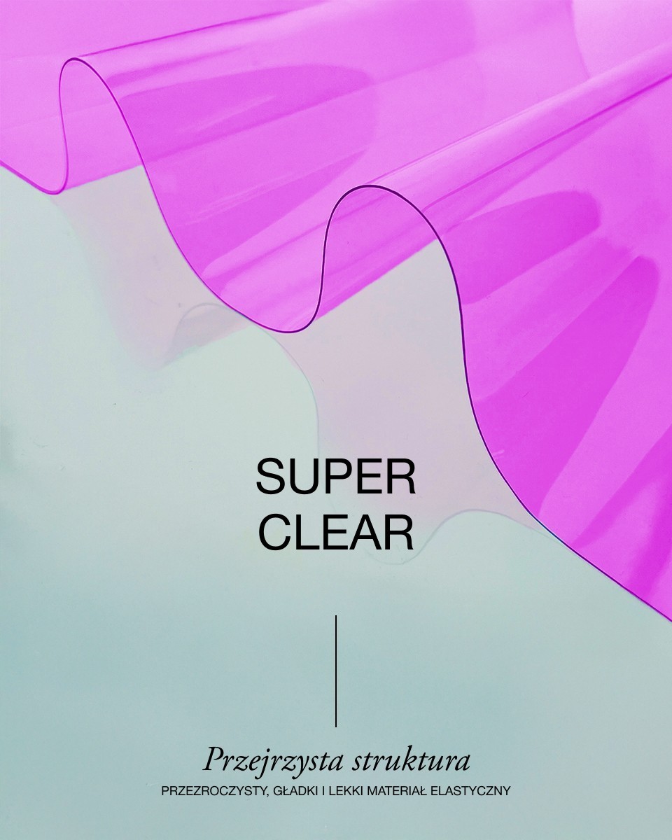 Technische transparente PVC-Folie Rosa 0,50 mm