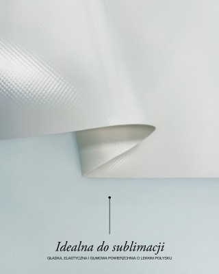 Polyester tarpaulin fabric 1200 g/m² (501) white
