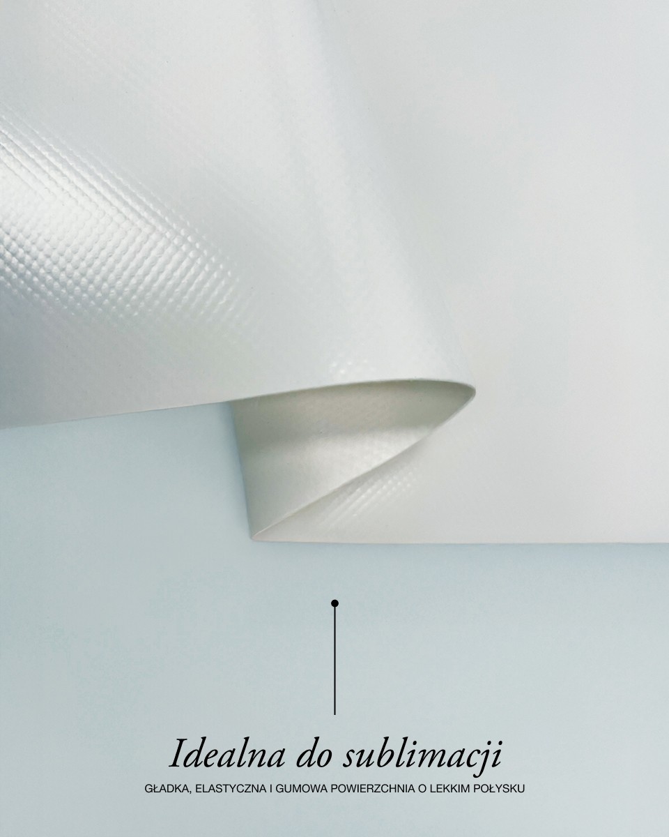 Polyester tarpaulin fabric 1200 g/m² (501) white