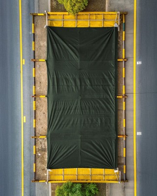 Polyester-Tarpaulin-Gewebe 270 g/m² (693) Dunkelgrün