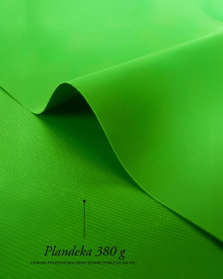 Plandeka poliestrowa Tarpaulin  380 g/m2 (084) zielona